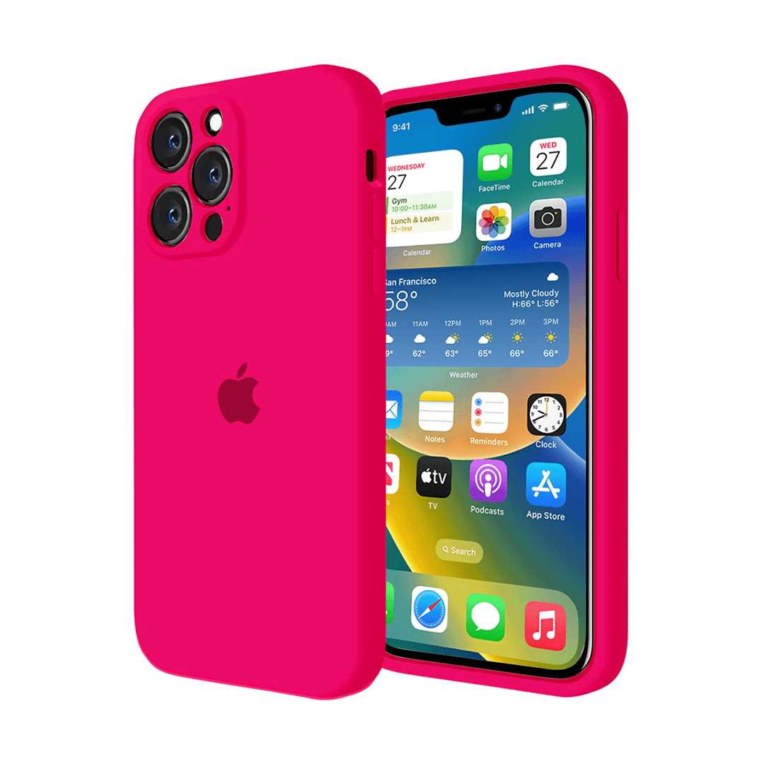 iPhone Camera Protection Silicone Case (Firefry Rose)