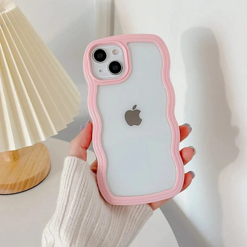 Soft Wavy Lines iPhone Case