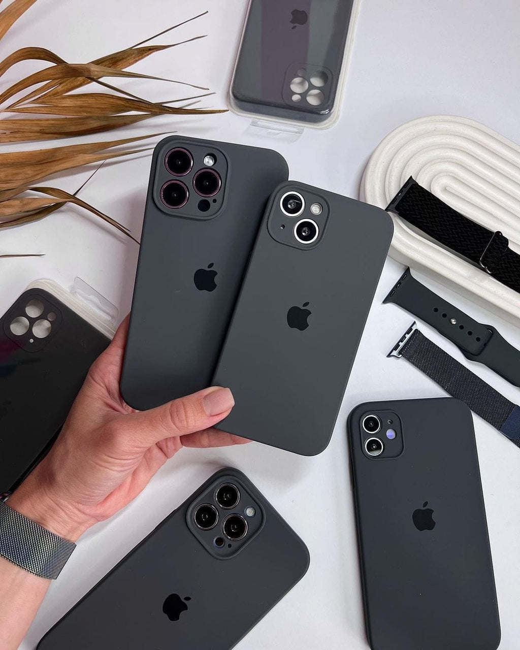 iPhone Camera Protection Silicone Case (Black)