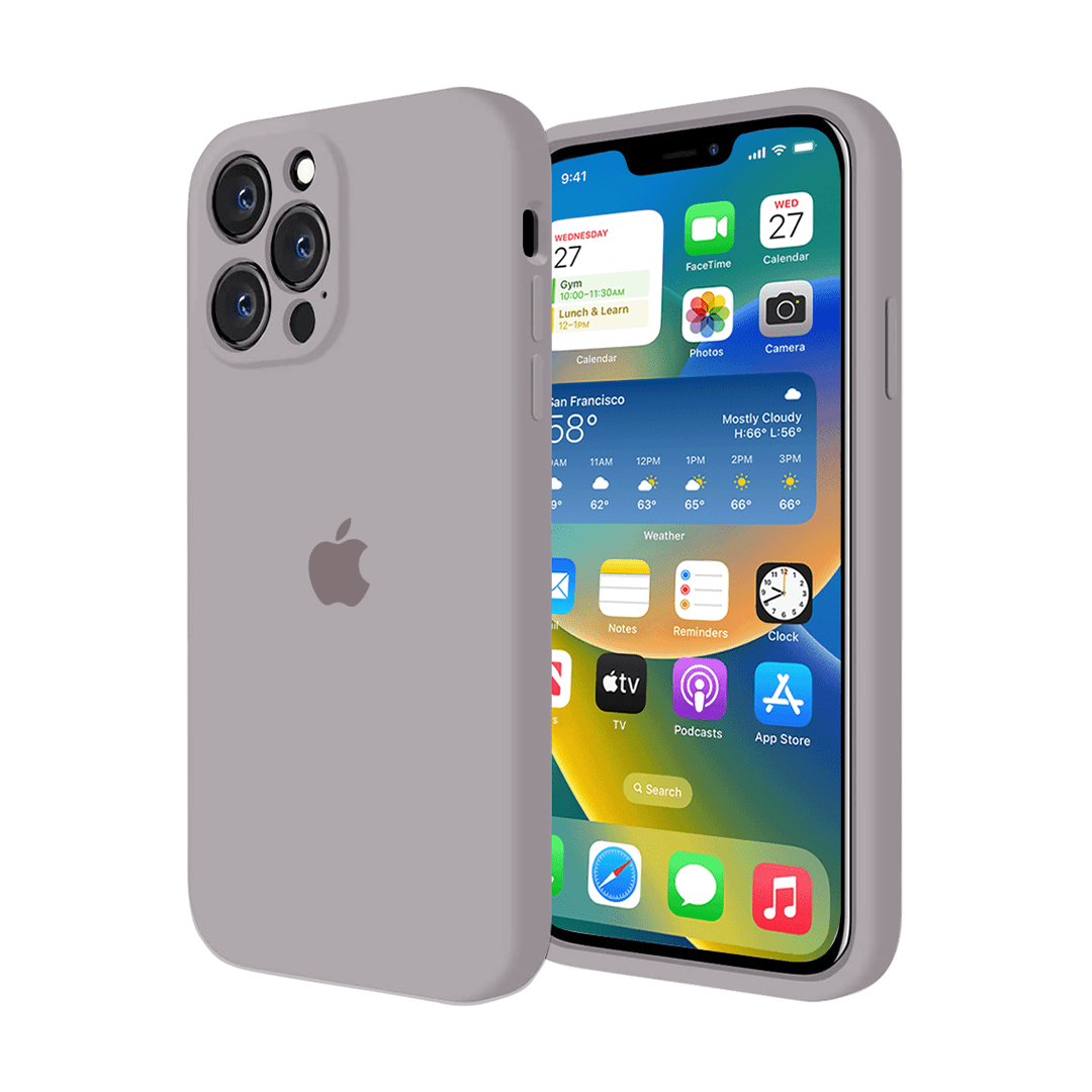 iPhone Camera Protection Silicone Case (Lavender)