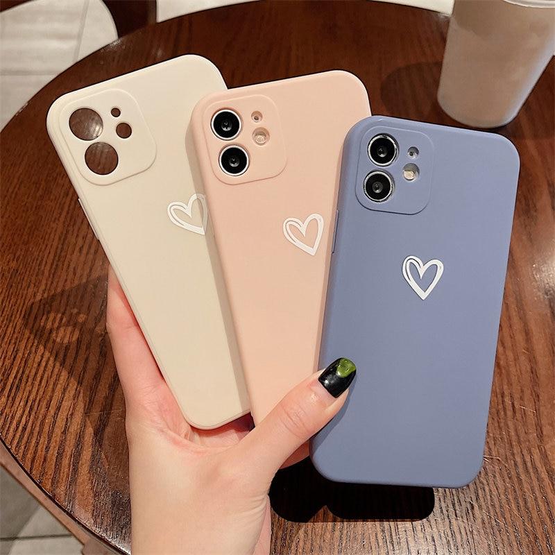 Shockproof Soft Love Heart iPhone Case