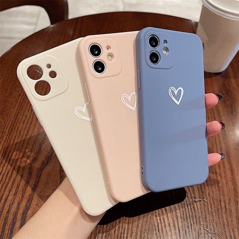 Shockproof Soft Love Heart iPhone Case