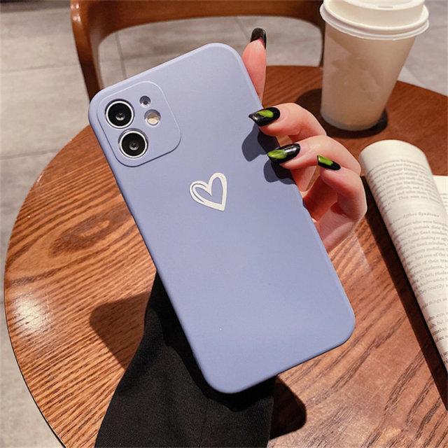 Shockproof Soft Love Heart iPhone Case