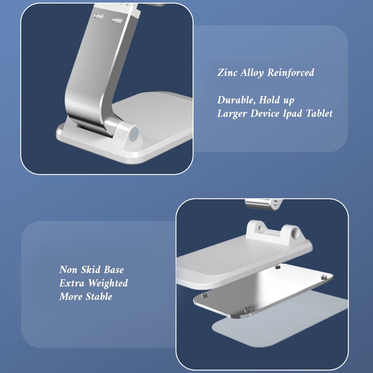 Q7 Cell Phone Desk Stand – Foldable, Strong, and Portable